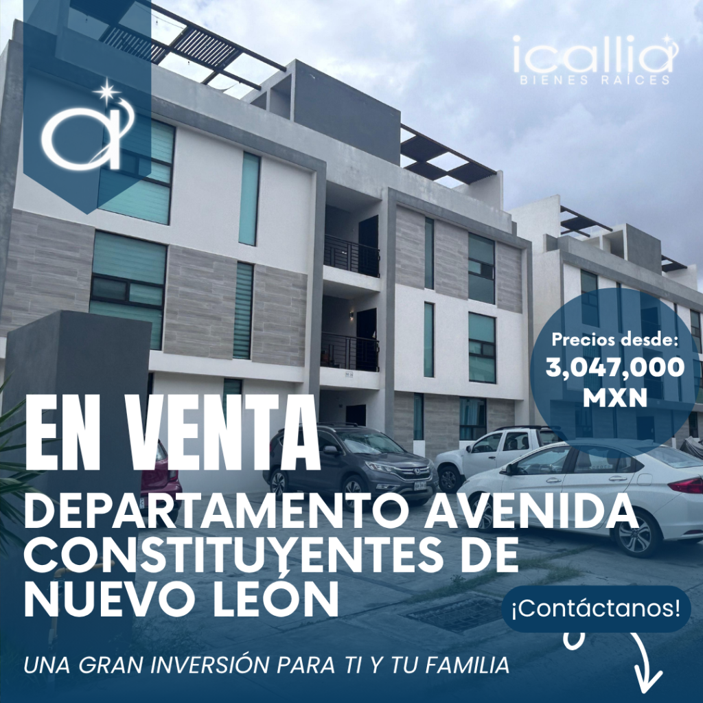 En venta departamentos en Constituyentes de Nuevo Leon, Monterrey