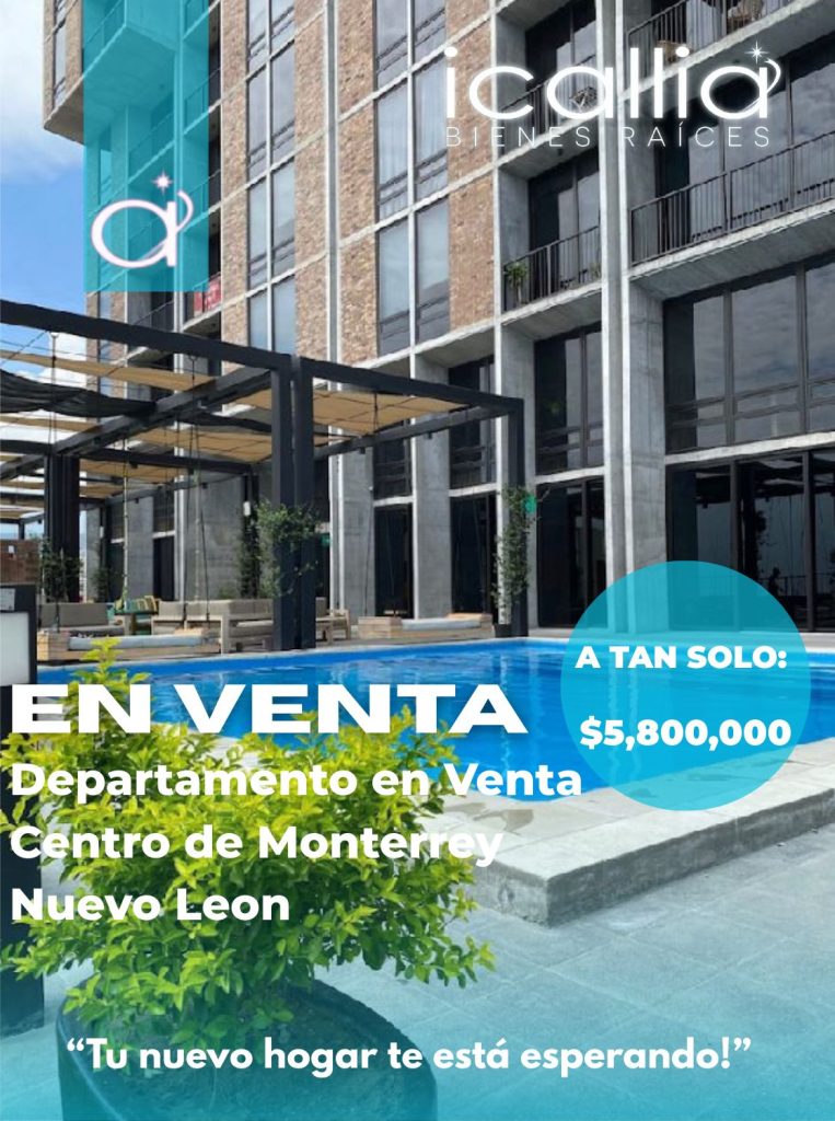 En venta departamento en Centro, Monterrey, NL