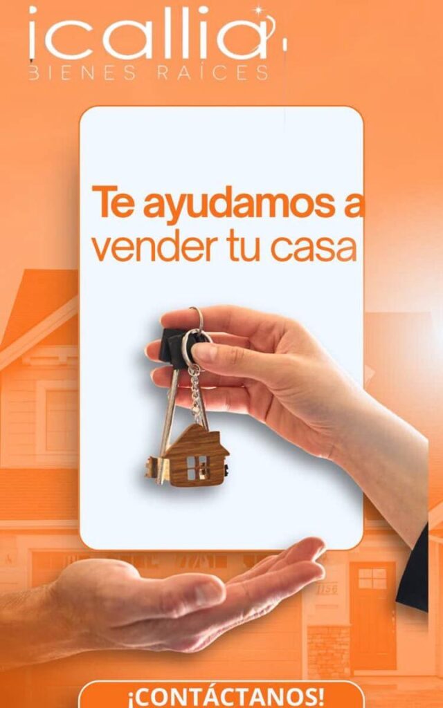 infografia icallia bienes raices te ayuda a vender tu casa